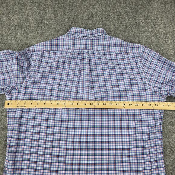 Ralph Lauren Shirt Mens Large Plaid Classic Fit Oxford Cloth Button Down Preppy - Picture 6 of 16